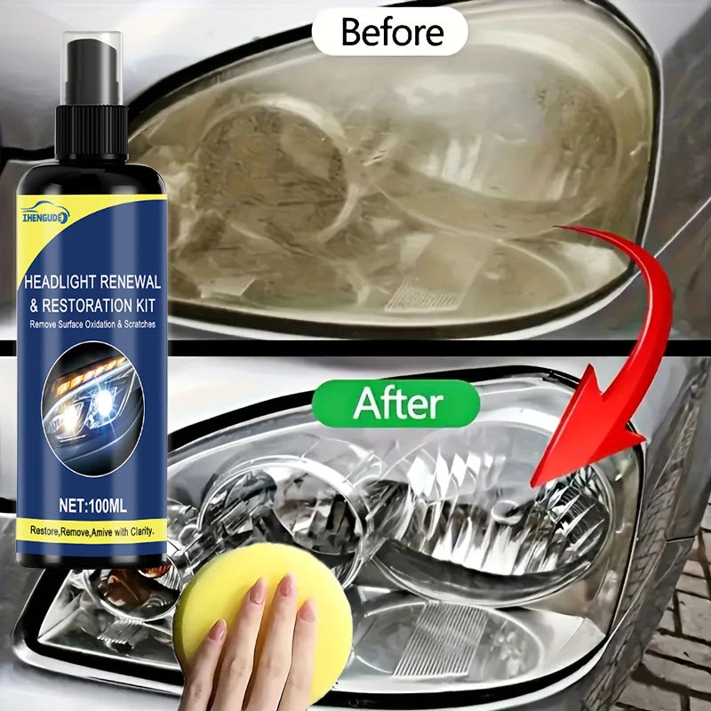 Kit Rénovation Phares Auto – Redonne Clarté et Brillance en 2 Minutes