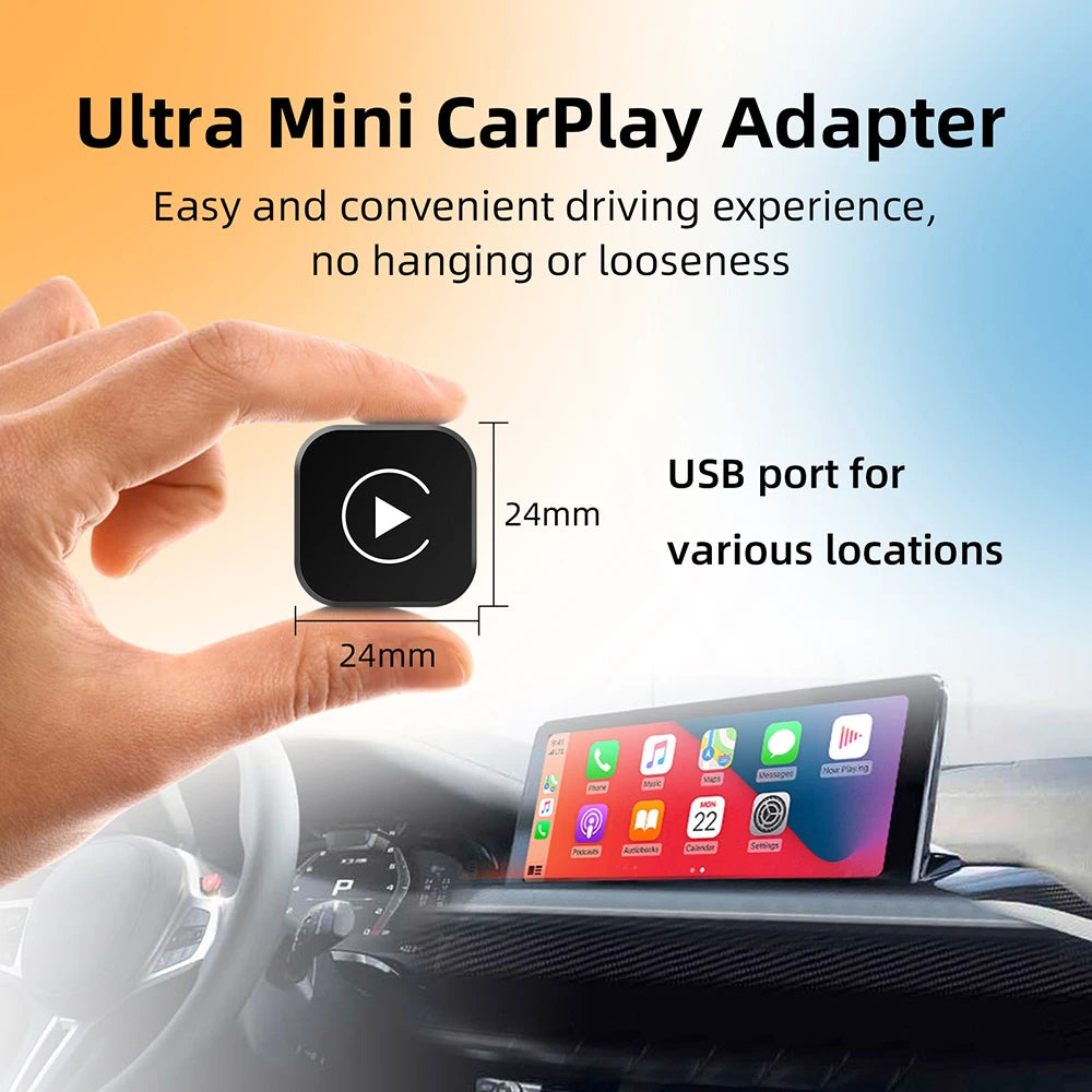 Adaptateur CarPlay & Android Auto Sans Fil 2-en-1
